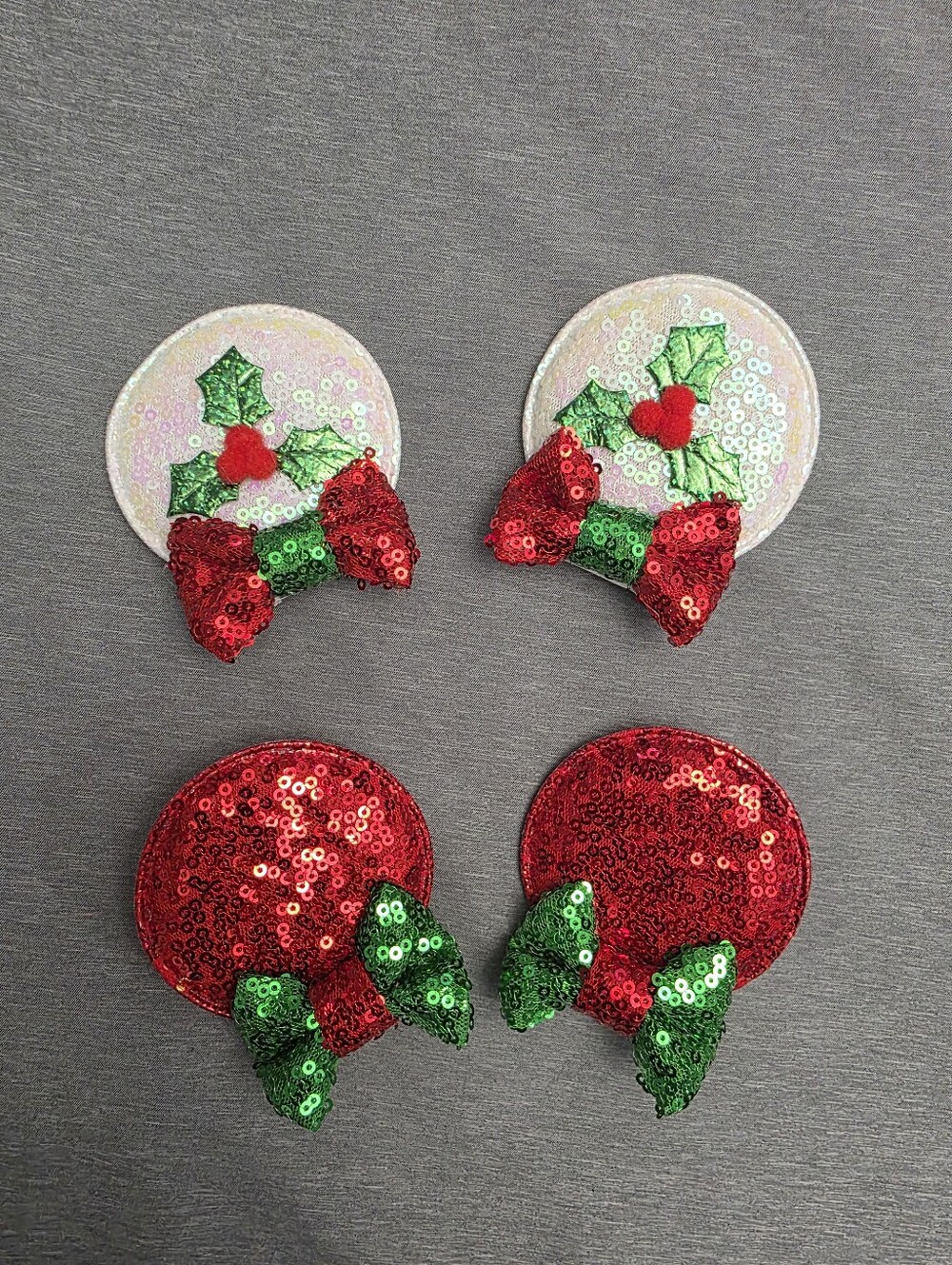Kids Disney Holiday Ear Hair Clips